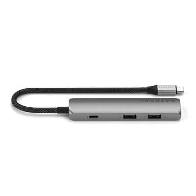 Satechi 4-in-1 USB-C Slim Multiport Adapter 4K Space Grey