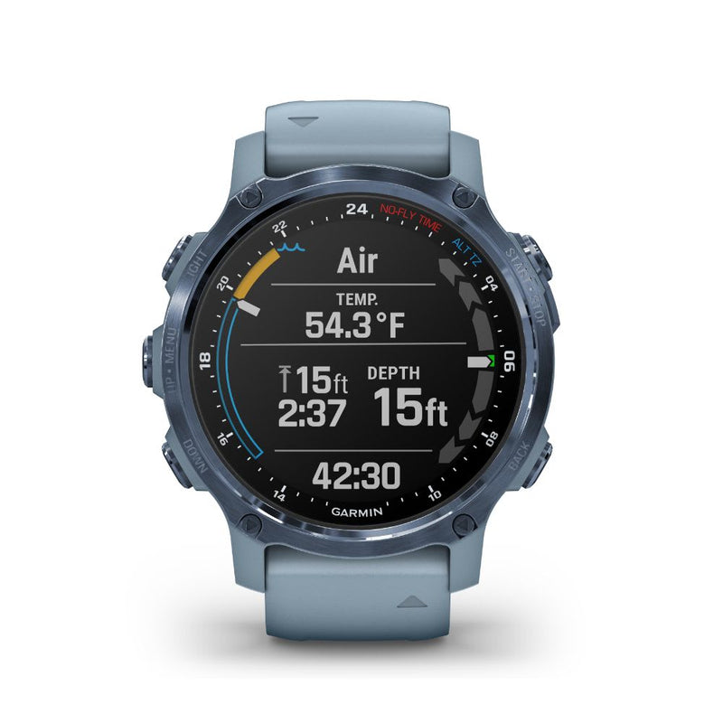 Garmin Descent Mk2S (Mineral Blue with Sea Foam Silicone Band)