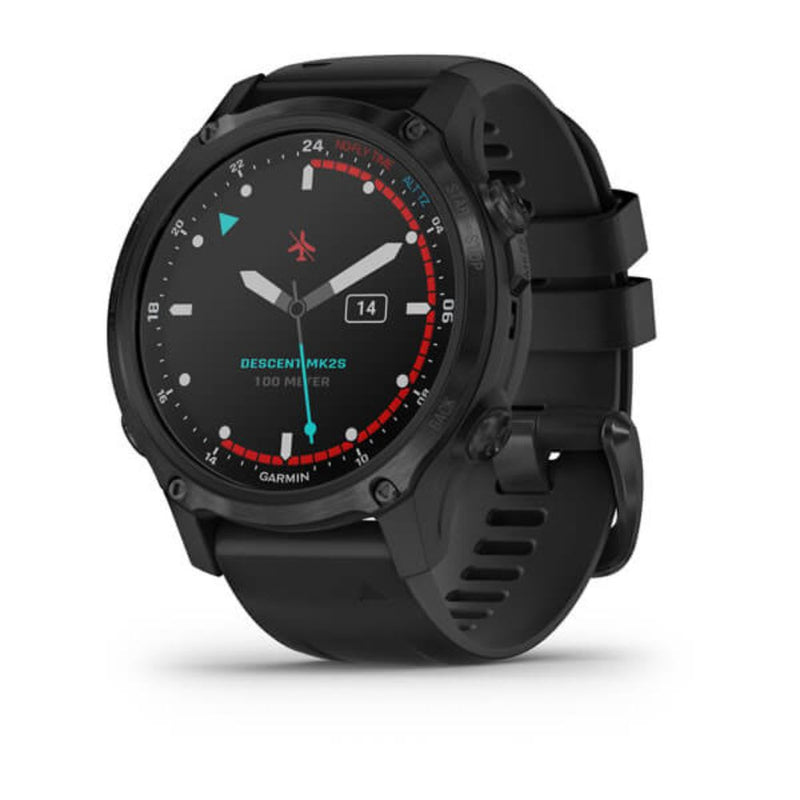 Garmin Descent Mk2S (Carbon Grey DLC with Black Silicone Band)