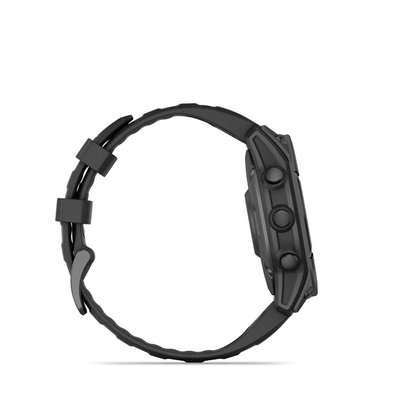 Garmin Fenix E 47mm AMOLED (Slate Grey Steel with Black Silicone Band)