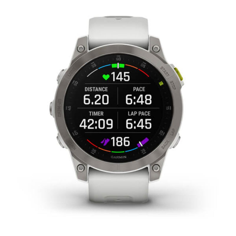 Garmin Epix (Camera White Titanium with Silicone Band)