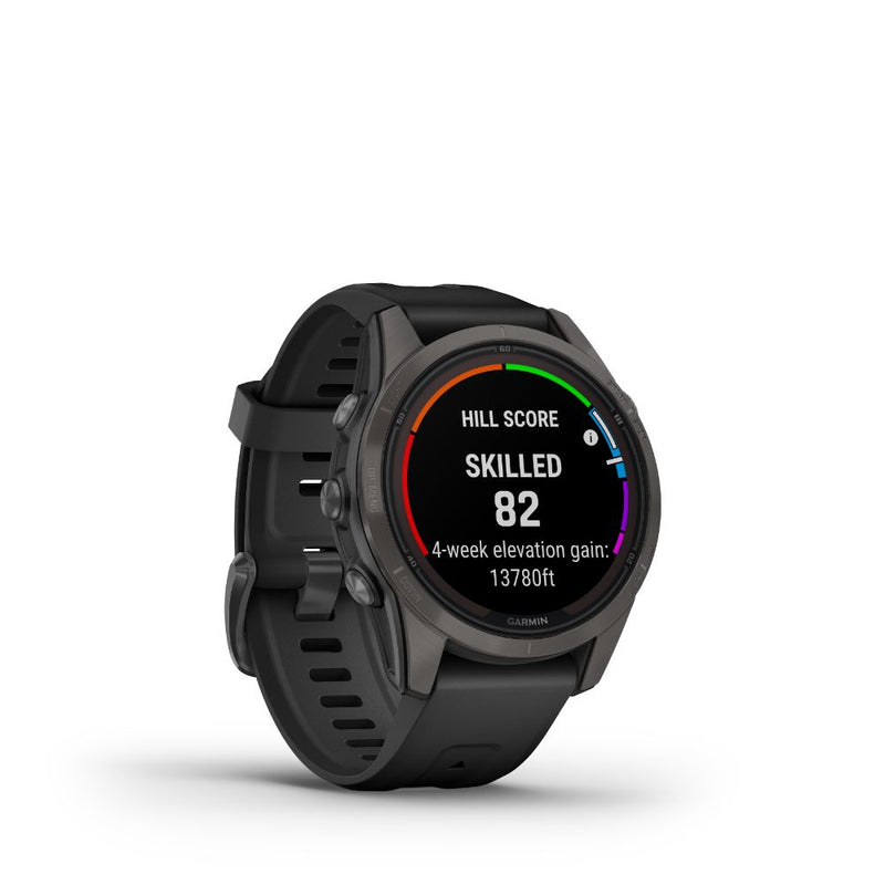 Garmin Fenix 7S Pro Sapphire Solar (Grey Titanium with Black Band)