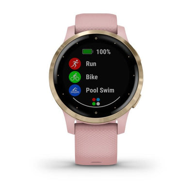 Garmin vivoactive 4S, Dust Rose with Light Gold Hardware