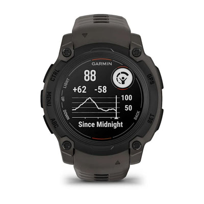 Garmin Instinct E – 40 mm Black with Charcoal Silicone Band