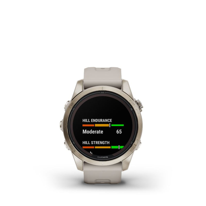 Garmin Fenix 7S Pro Sapphire Solar (Gold with Light Sand Band)