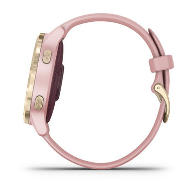 Garmin vivoactive 4S, Dust Rose with Light Gold Hardware