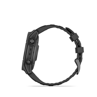 Garmin Fenix E 47mm AMOLED (Slate Grey Steel with Black Silicone Band)