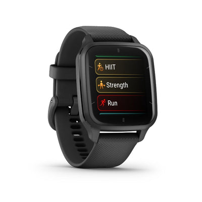 Garmin Venu SQ 2 Music (Slate Bezel with Black Case and Silicone Band) 