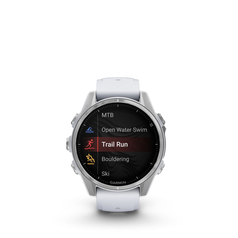 Garmin Fenix 8 43mm AMOLED (Sliver with Whitestone Silicon Band)