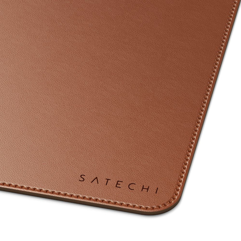 Satechi Vegan-Leather Premium Desk Mat Brown