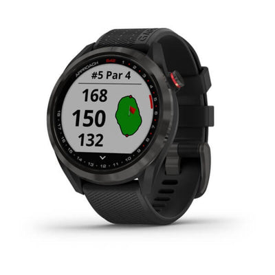 Garmin Approach S42 (Gunmetal Ceramic Bezel with Black Silicone Band)