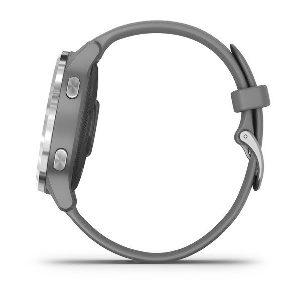 Garmin vivoactive 4S, Powder Gray with Silver Hardware