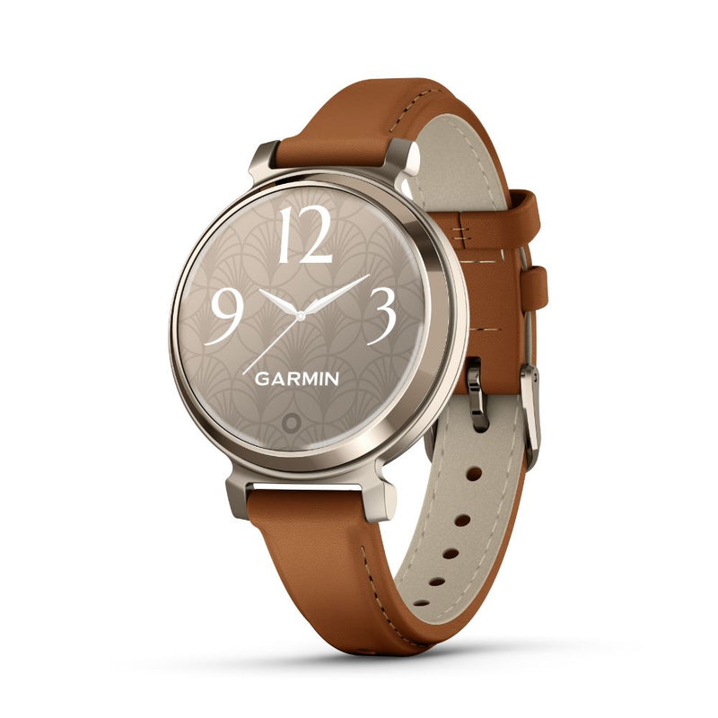 Garmin Lily 2 Classic (Cream Gold/Tan Leather)