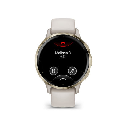 Garmin Venu 3S (Soft Gold SS with Ivory Band)