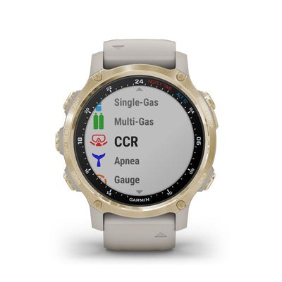 Garmin Descent Mk2S (Light Gold with Light Sand Silicone Band)