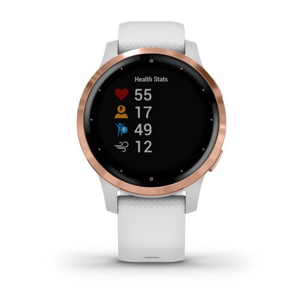 Garmin vivoactive 4S, White with Rose-gold Hardware