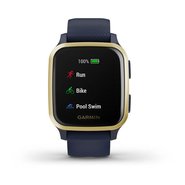 Garmin Venu SQ Music Edition (Navy with Light Gold Bezel)