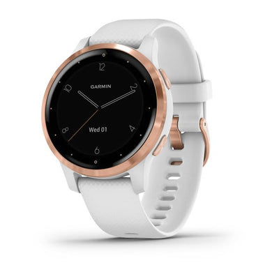 Garmin vivoactive 4S, White with Rose-gold Hardware