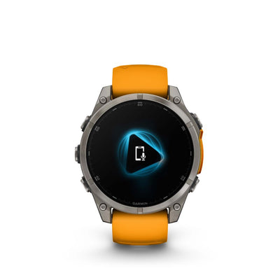 Garmin Fenix 8 47mm AMOLED Sapphire (Titanium with Spark Orange/Graphite Silicone Band)