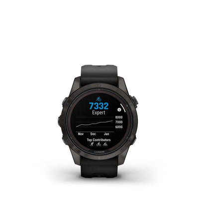 Garmin Fenix 7S Pro Sapphire Solar (Grey Titanium with Black Band)