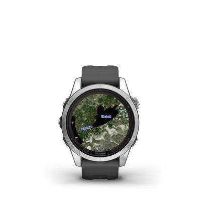 Garmin Fenix 7S Pro Solar (Silver with Graphite Band)