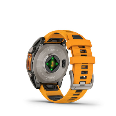 Garmin Fenix 8 51mm AMOLED Sapphire (Titanium with Spark Orange/Graphite Silicone Band)