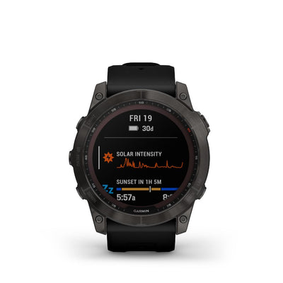 Garmin Fenix 7X Sapphire Solar (Carbon Grey DLC Titanium with Black Band)