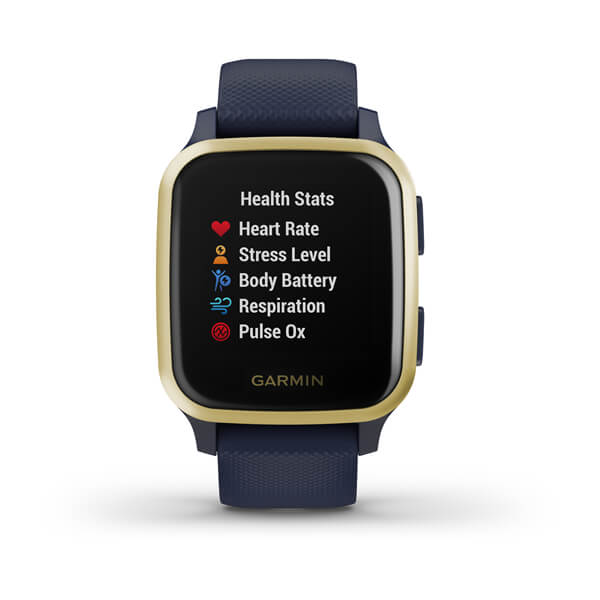 Garmin Venu SQ Music Edition (Navy with Light Gold Bezel)