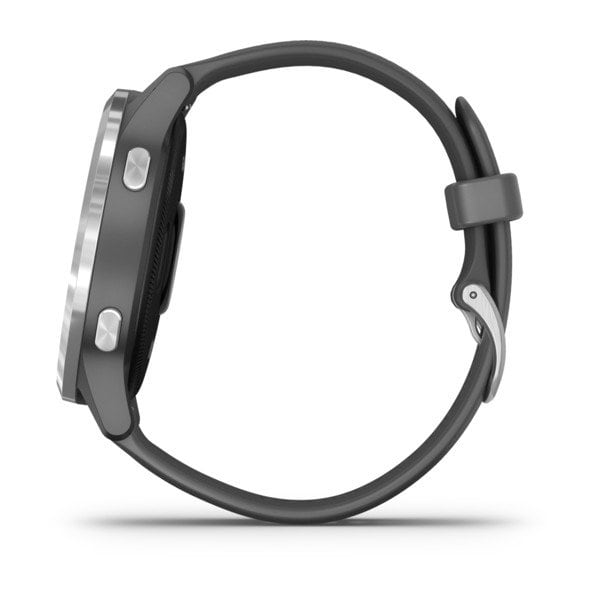 Garmin vivoactive 4, Shadow Gray with Silver Hardware