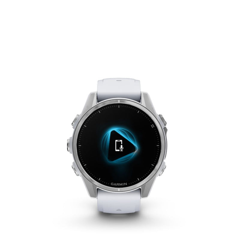 Garmin Fenix 8 43mm AMOLED (Sliver with Whitestone Silicon Band)