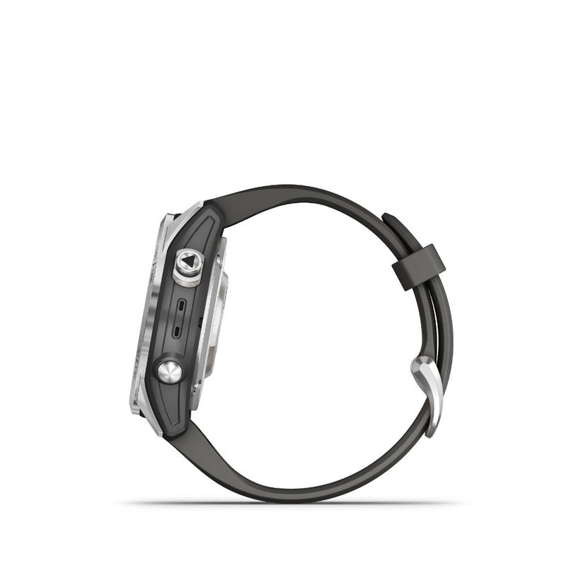 Garmin Fenix 7S Pro Solar (Silver with Graphite Band)