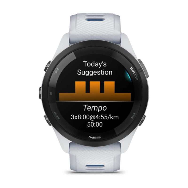 Garmin Forerunner 265 (Whitestone/Tidal Blue)