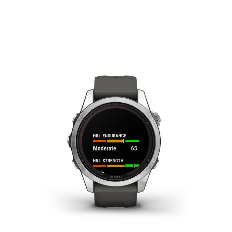 Garmin Fenix 7S Pro Solar (Silver with Graphite Band)