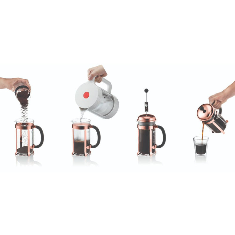 Bodum Chambord French Press 1L 8 Cup (S/S Copper)