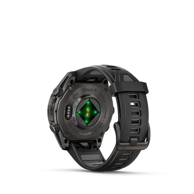 Garmin Fenix 8 47mm AMOLED Sapphire (Carbon Gray DLC Titanium with Black/Pebble Gray Silicone Band)