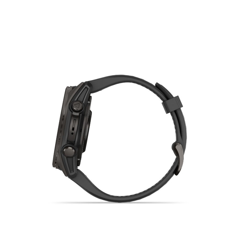 Garmin Fenix 8 51mm AMOLED Sapphire (Carbon Gray DLC Titanium with Black/Pebble Grey Silicone Band)