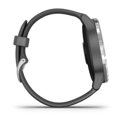 Garmin vivoactive 4, Shadow Gray with Silver Hardware