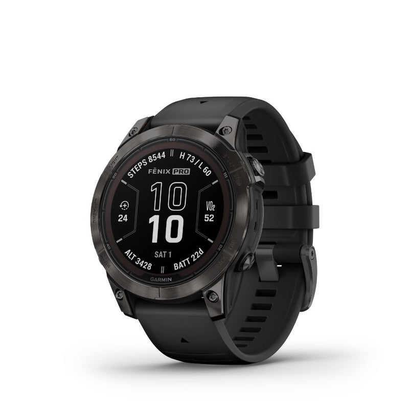 Garmin Fenix 7 Pro Sapphire Solar (Grey Titanium with Black Band)