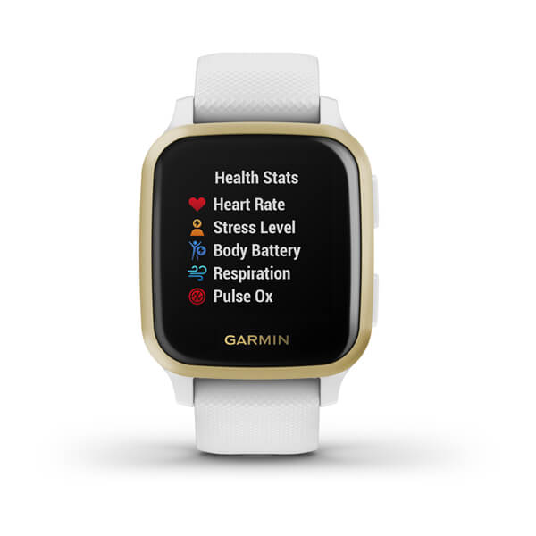 Garmin Venu SQ (White with Light Gold Bezel)