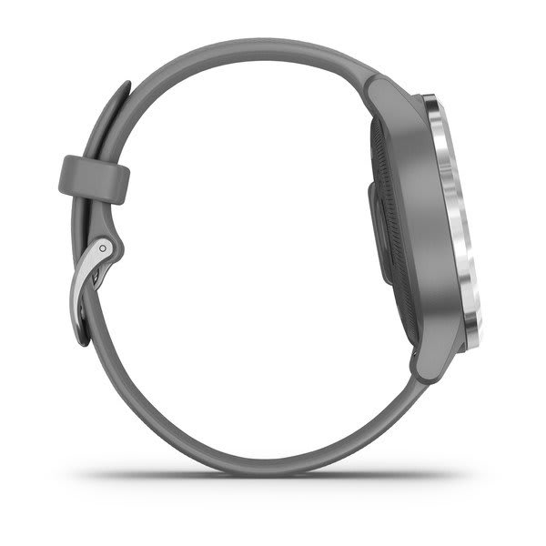 Garmin vivoactive 4S, Powder Gray with Silver Hardware