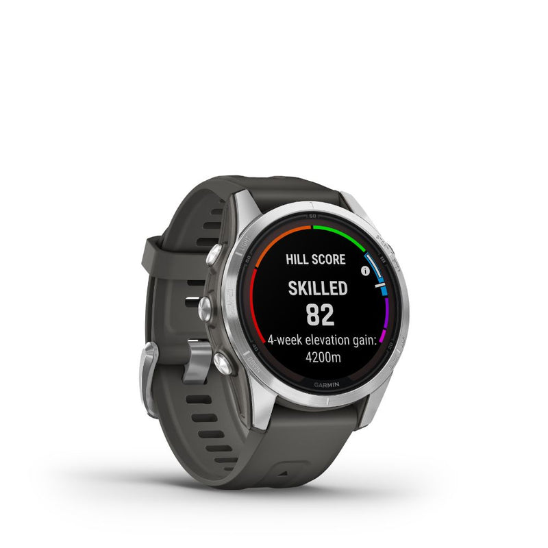 Garmin Fenix 7S Pro Solar (Silver with Graphite Band)