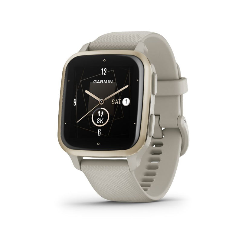 Garmin Venu SQ 2 Music (Cream Gold Bezel with Grey Case and Silicone Band) 