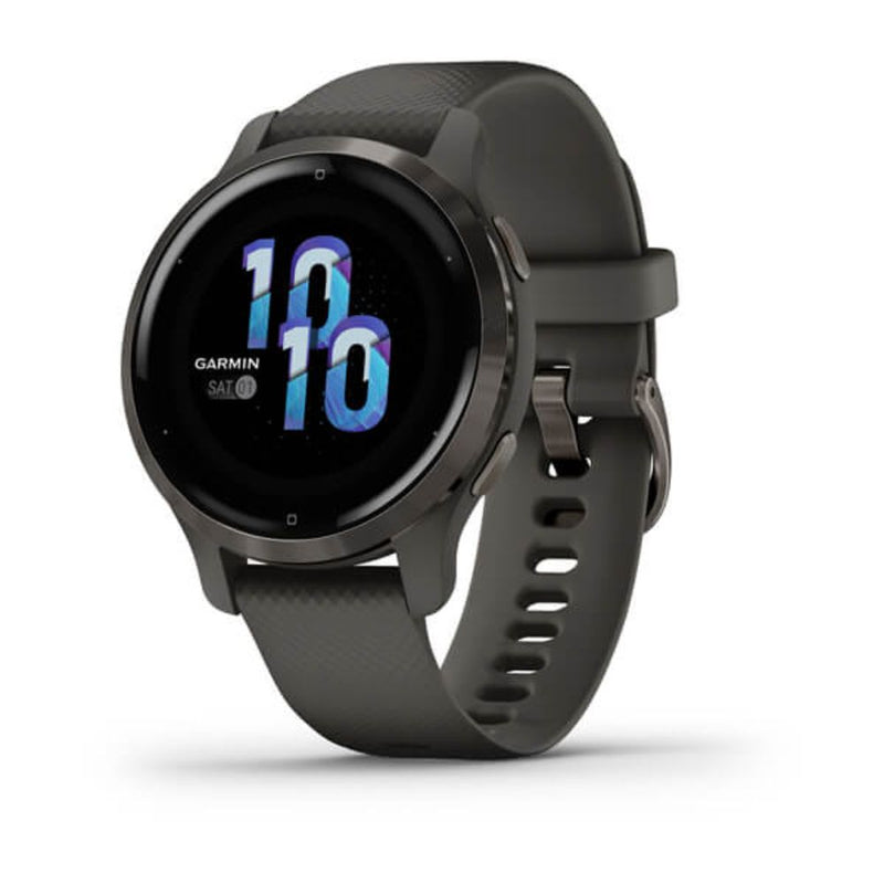 Garmin Venu 2S (Slate Bezel with Graphite Case and Silicone Band)