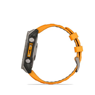 Garmin Fenix 8 51mm AMOLED Sapphire (Titanium with Spark Orange/Graphite Silicone Band)