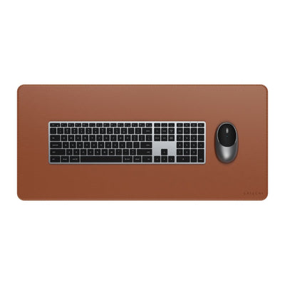 Satechi Vegan-Leather Premium Desk Mat Brown