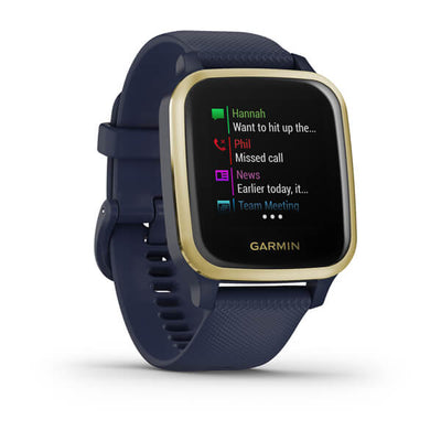 Garmin Venu SQ Music Edition (Navy with Light Gold Bezel)