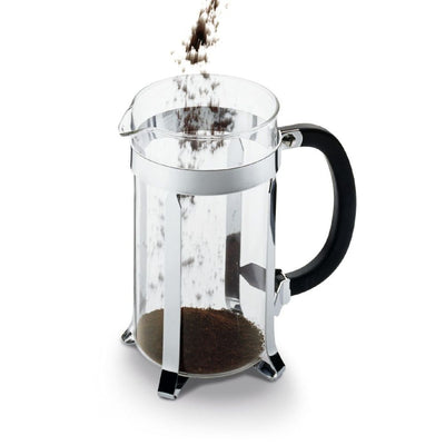 Bodum Caffettiera French Press 1L 8 Cup (Stainless Steel/Black)