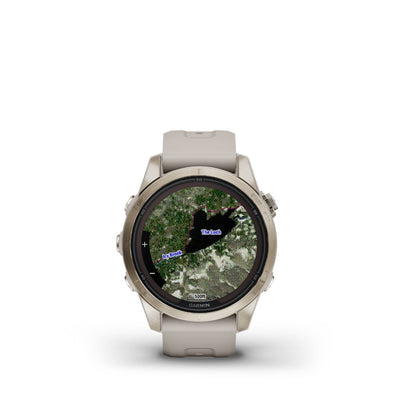 Garmin Fenix 7S Pro Sapphire Solar (Gold with Light Sand Band)