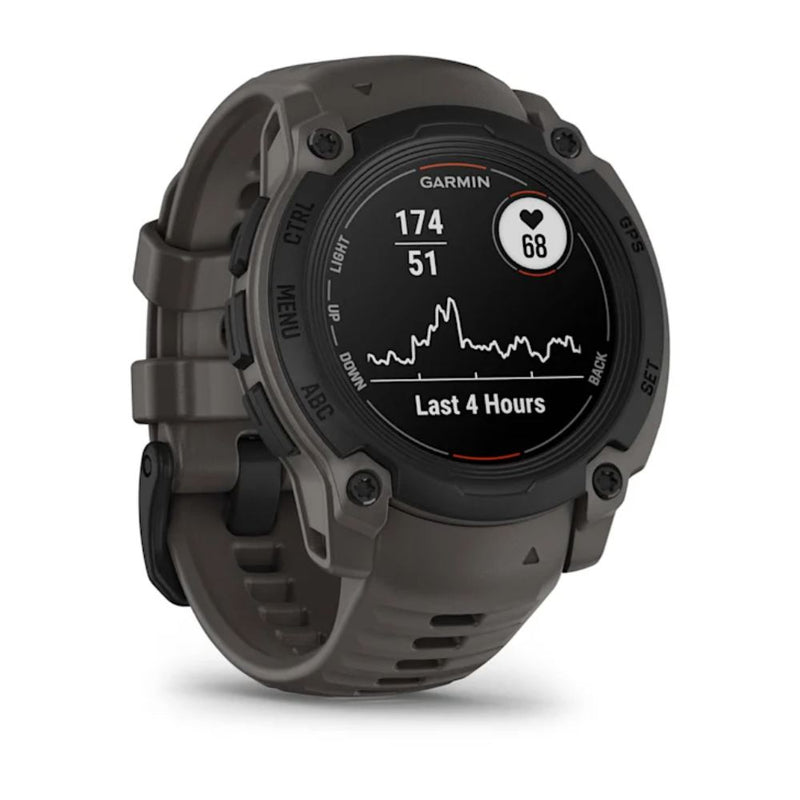 Garmin Instinct E – 45 mm Black with Charcoal Silicone Band