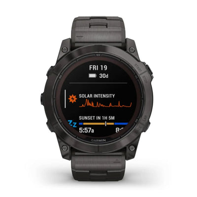 Garmin Fenix 7X Pro Sapphire Solar (Grey Titanium with Vented Titanium Bracelet)